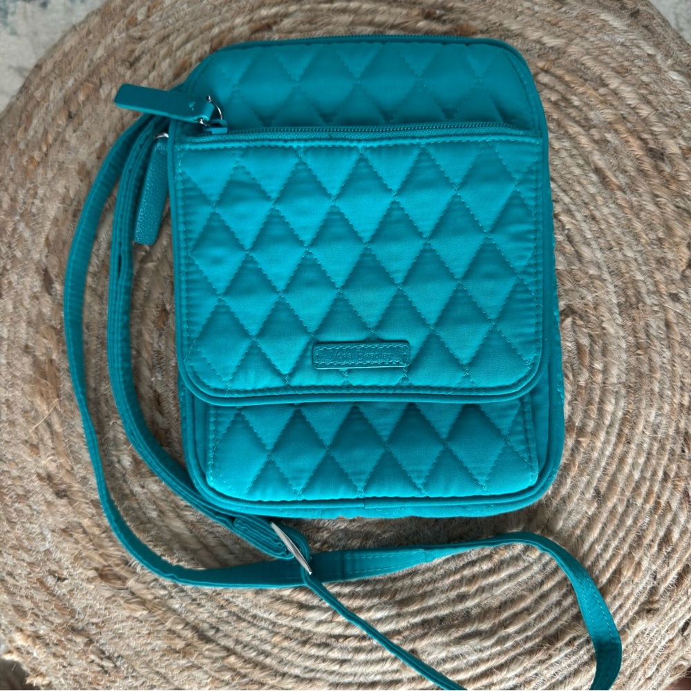 Vera Bradley Mini Hipster Crossbody Purse - Turquoise Sea